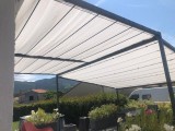 Filet de couverture de pergola - Ombrage important (± 95%) - plusieurs coloris - perméable