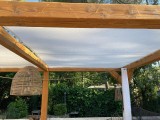 Filet de couverture de pergola - Ombrage important (± 95%) - plusieurs coloris - perméable