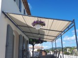 Filet de couverture de pergola - Ombrage important (± 95%) - plusieurs coloris - perméable