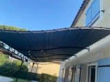 Filet de couverture de pergola - Ombrage important (± 95%) - plusieurs coloris - perméable