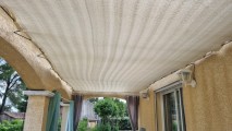 Filet de couverture de pergola - Ombrage important (± 95%) - plusieurs coloris - perméable