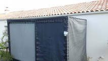 Filet de couverture de pergola - Ombrage important (± 95%) - plusieurs coloris - perméable