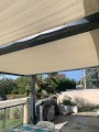 Filet de couverture de pergola - Ombrage important (± 95%) - plusieurs coloris - perméable