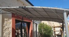 Filet de couverture de pergola - Ombrage important (± 95%) - plusieurs coloris - perméable