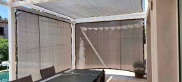 Filet de couverture de pergola - Ombrage important (± 95%) - plusieurs coloris - perméable