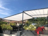 Filet de couverture de pergola - Ombrage important (± 95%) - plusieurs coloris - perméable