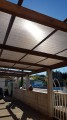 Filet de couverture de pergola - Ombrage important (± 95%) - plusieurs coloris - perméable