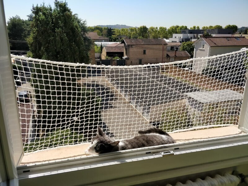 Filet de sécurité balcon pour chat